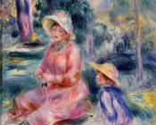 皮埃尔奥古斯特雷诺阿 - Madame Renoir and Her Son Pierre